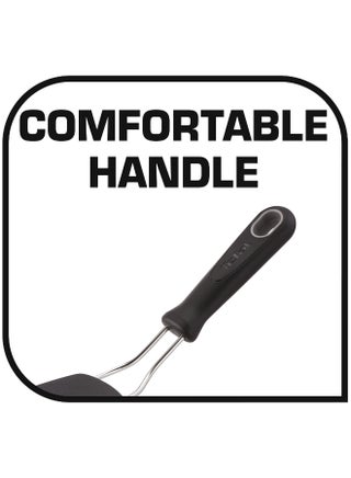 TEFAL ملعقة بزاوية Comfort | أداة مطبخ | مقاومة للحرارة العالية | خالية من الخدوش للأواني | قابلة للغسل في غسالة الأطباق | تصميم مريح | أسود | بلاستيك | ضمان لمدة سنتين | K1290314 أسود - view 5