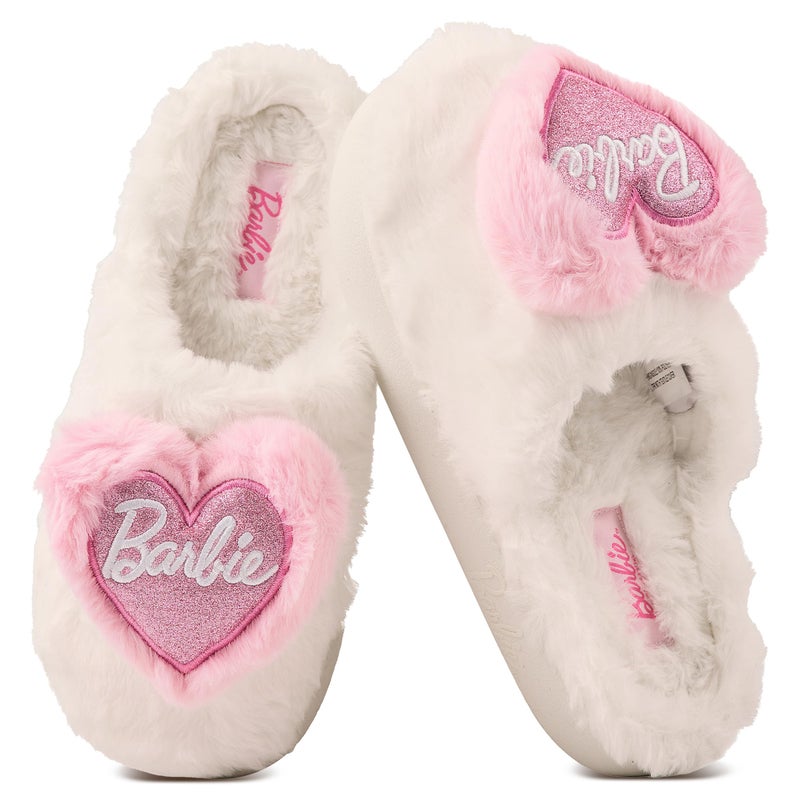 Barbie Womens Slippers Fuzzy House Slippers for Women Outdoor and Indoor Soft Plush - Image 3