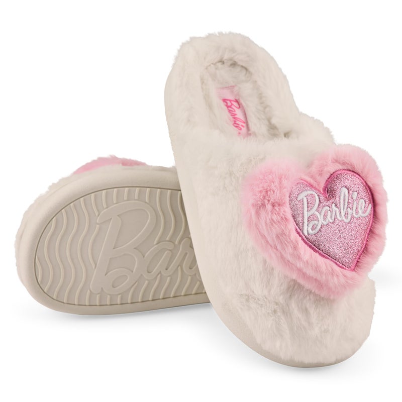 Barbie Womens Slippers Fuzzy House Slippers for Women Outdoor and Indoor Soft Plush - Image 1