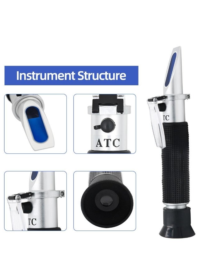 0-90% Brix refractometer Sugar Refratometro for Food Content fruit juice liquids ATC Measurement tool