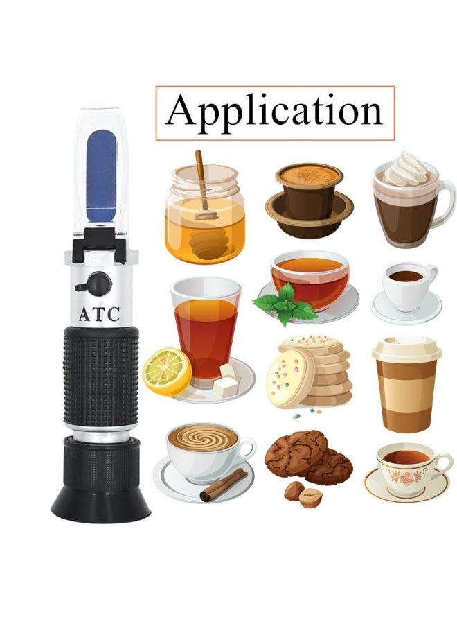 0-90% Brix refractometer Sugar Refratometro for Food Content fruit juice liquids ATC Measurement tool - Image 3