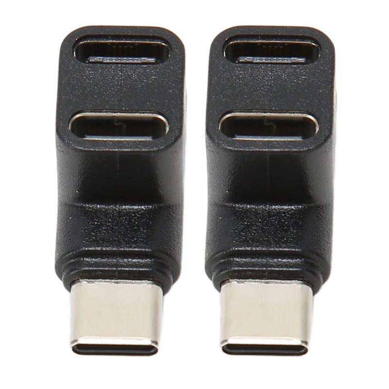 USB C 90 Degree Adapter 1 to 2 - 10Gbps Transfer 4K 60Hz Right Angle USB C Male to Female Adapter for Gaming - Image 3