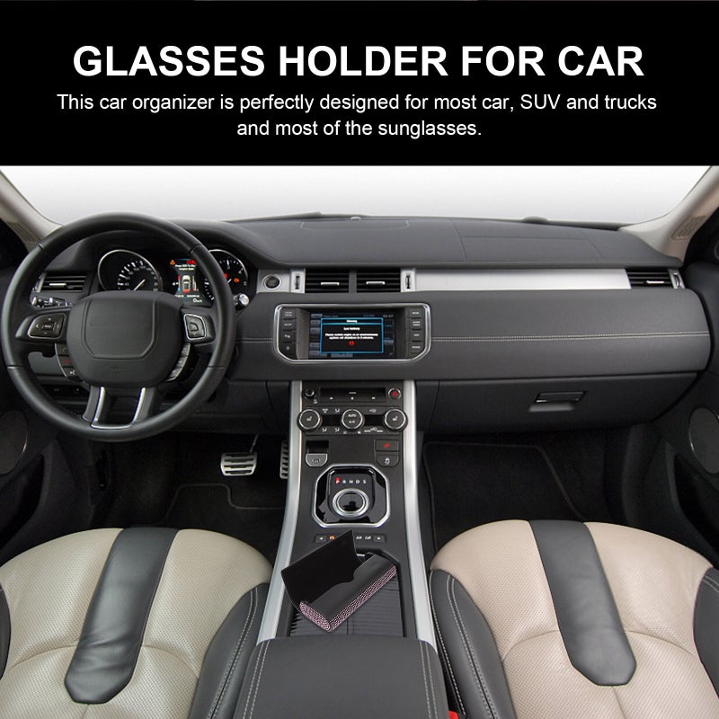 Rhinestone Glasses Holders Car Sunglasses Holder Car Accessories - Image 4