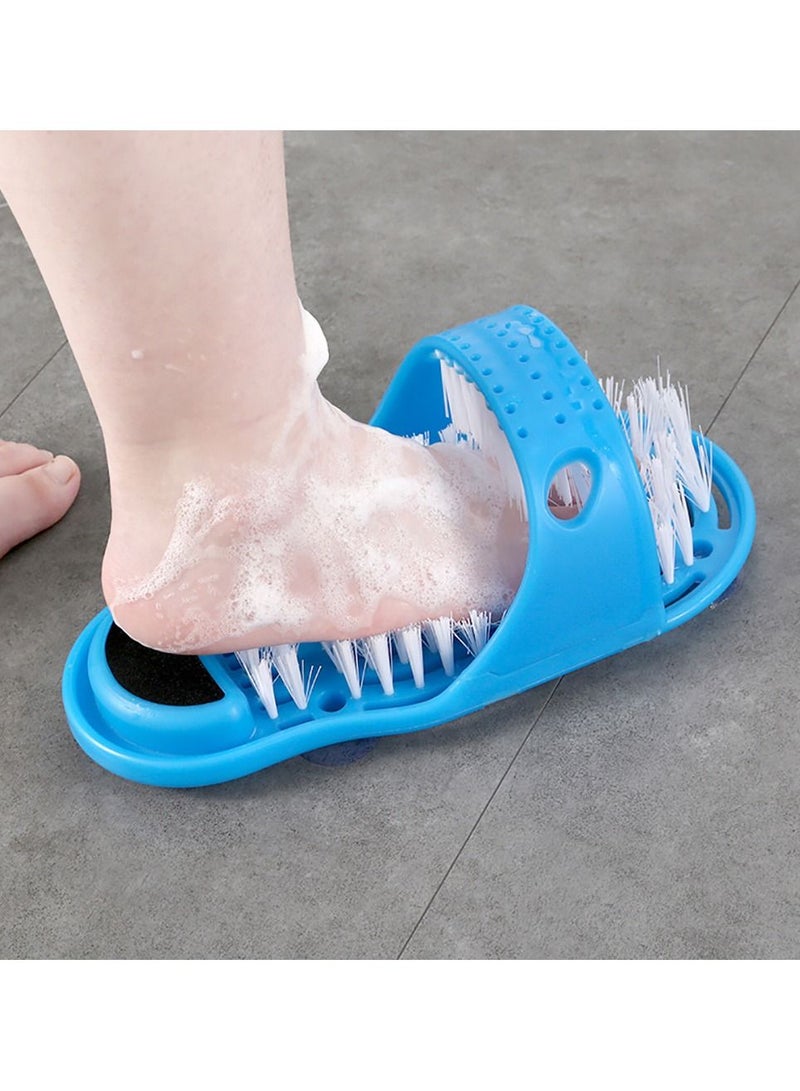 Easy Feet نعال تدليك بلاستيكية لإزالة الجلد الميت وفرشاة تنظيف القدمين وفرشاة تنظيف الأحذية وفرشاة تنظيف القدمين والحمام المنزلي - Image 1