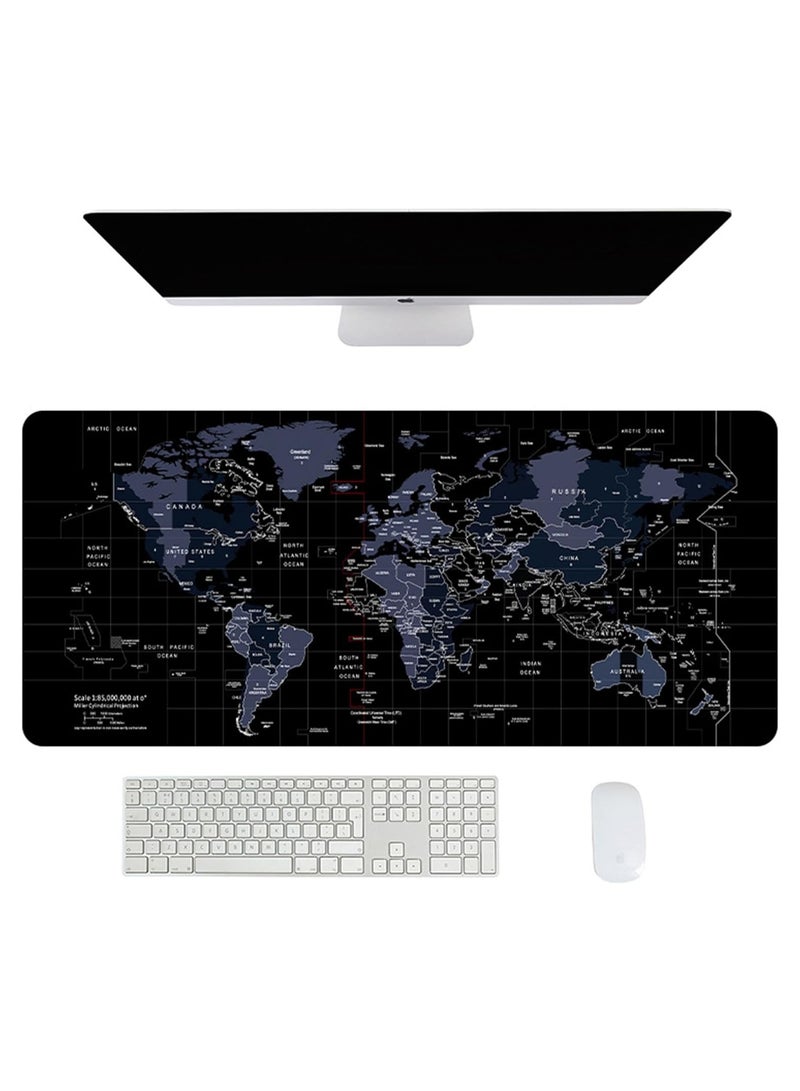 فيبارتي حصيرة وسادة مكتبية كبيرة - لوحة ماوس من جلد البولي يوريثان غير قابلة للانزلاق ، نشاف مكتب مكتب مقاوم للماء ، حصيرة لوحة مفاتيح للمنزل والمكتب ، واقي مكتب ، حصيرة مكتبية أنيقة للكمبيوتر والكتابة ومحطة العمل - Image 1