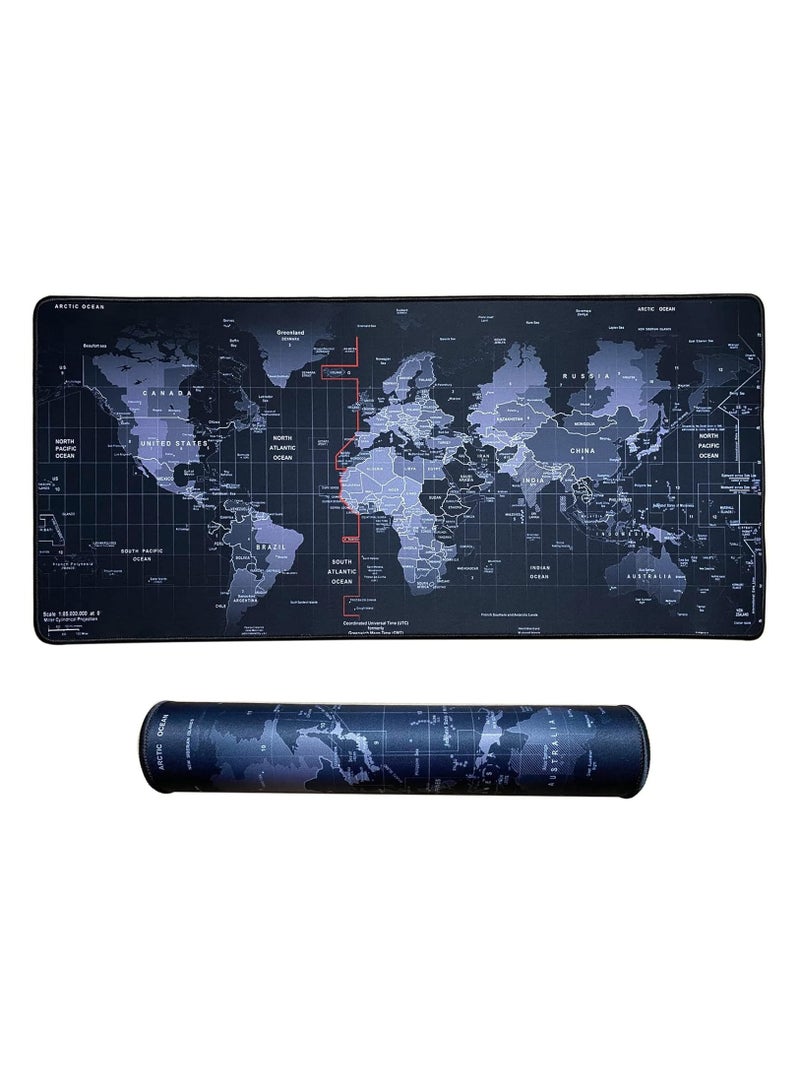 فيبارتي حصيرة وسادة مكتبية كبيرة - لوحة ماوس من جلد البولي يوريثان غير قابلة للانزلاق ، نشاف مكتب مكتب مقاوم للماء ، حصيرة لوحة مفاتيح للمنزل والمكتب ، واقي مكتب ، حصيرة مكتبية أنيقة للكمبيوتر والكتابة ومحطة العمل - Image 2