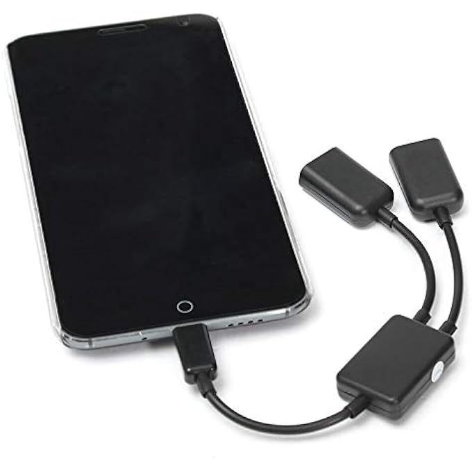 rayihni MICRO USB TO 2 OTG DUAL PORT HUB CABLE Y SPLITTER MICRO-USB HOST ADAPTER CONVERTER ADAPTER USB2.0 FOR TABLET ANDROID PHONE MOUSE KEYBOARD - Image 3