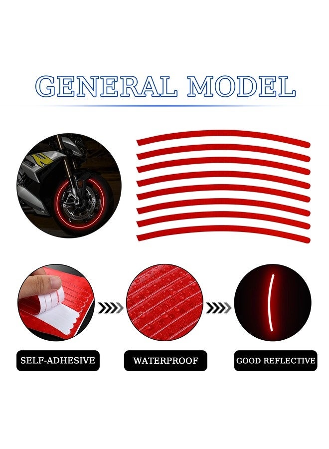 ShebSheb 32Pcs Rim Reflective Stickers for Bikes – Waterproof, Adhesive Reflective Tape, Rim Reflective Strip for Nighttime Safety Warning, Suitable for Bicycles, E-Bikes, and Motorcycles, etc. - Image 4