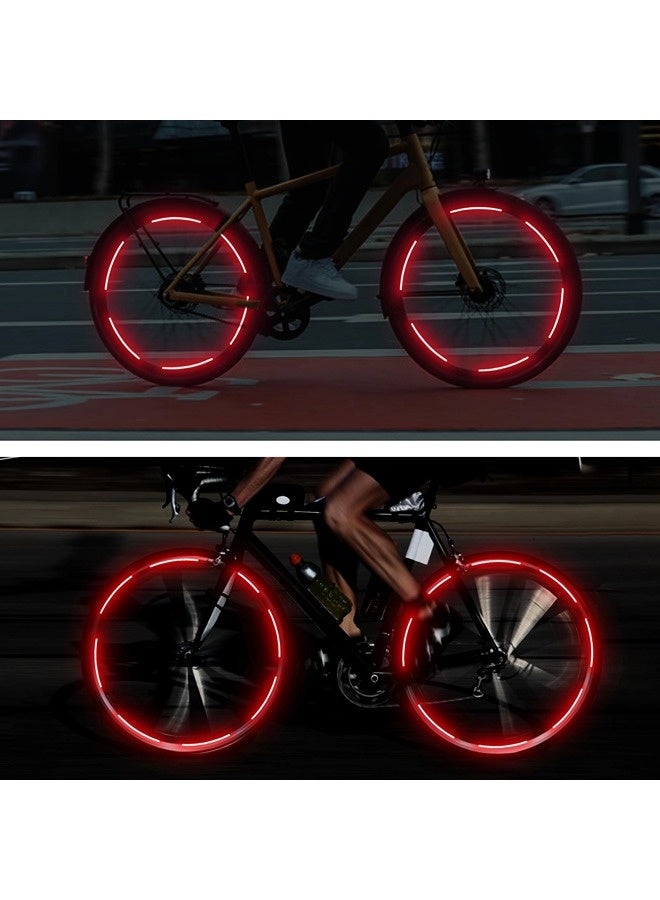 ShebSheb 32Pcs Rim Reflective Stickers for Bikes – Waterproof, Adhesive Reflective Tape, Rim Reflective Strip for Nighttime Safety Warning, Suitable for Bicycles, E-Bikes, and Motorcycles, etc. - Image 5