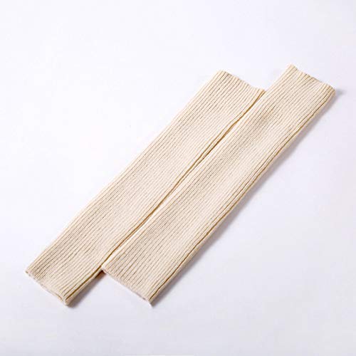 Guojanfon 1 Pair Fashion Yoga Socks for Women Girls Workout Socks Toeless Training Dance Leg Warmers (White) - Image 2