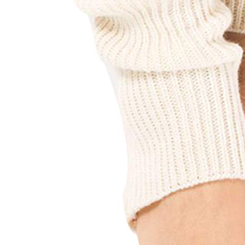 Guojanfon 1 Pair Fashion Yoga Socks for Women Girls Workout Socks Toeless Training Dance Leg Warmers (White) - Image 3