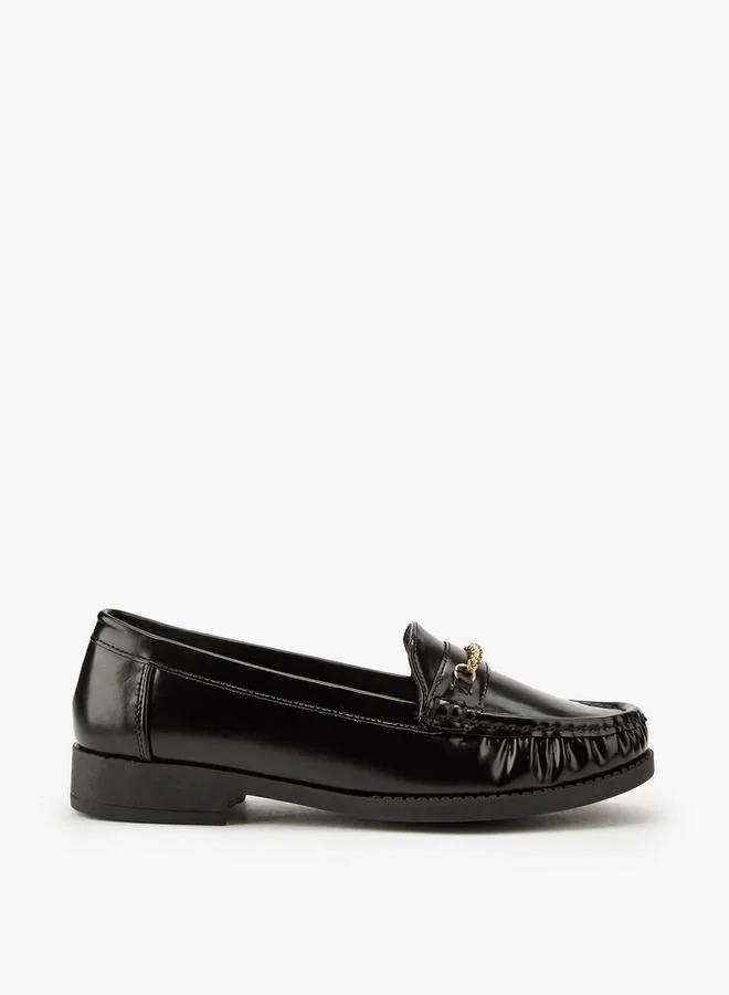 Flora Bella Chain Detail Slip-On Loafers