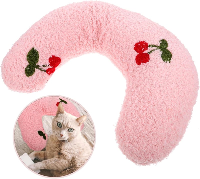BESPORTBLE U-Shaped for Cats and Dogs Soft Neck Support Cushion for Comfortable Sleep for Resting and Relaxing Washable Design for Home Decor - Image 4