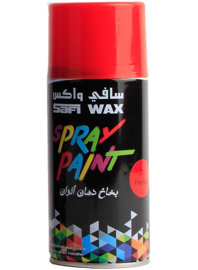 سافي واكس بخاخ طلاء أحمر لامع للاستخدام المتعدد - سعة 400 مل - طلاء بخاخ سريع الجفاف