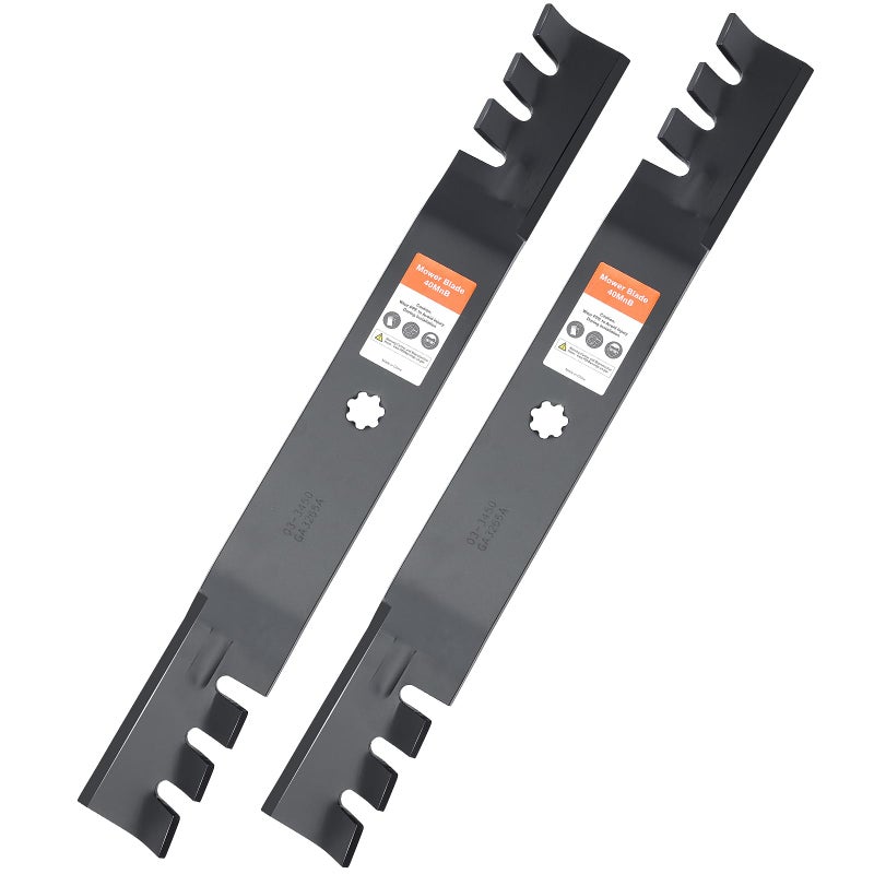 Grasscool GY20850 D105 Mulching Blades with 7 Star Mounting Pattern for John D-eere D130 D110 D100 D125 S100 E100 E110 LA125 LA115 LA105 42 inch Deck Lawn Tractor Riding Mower Replace GX22151 - Image 1