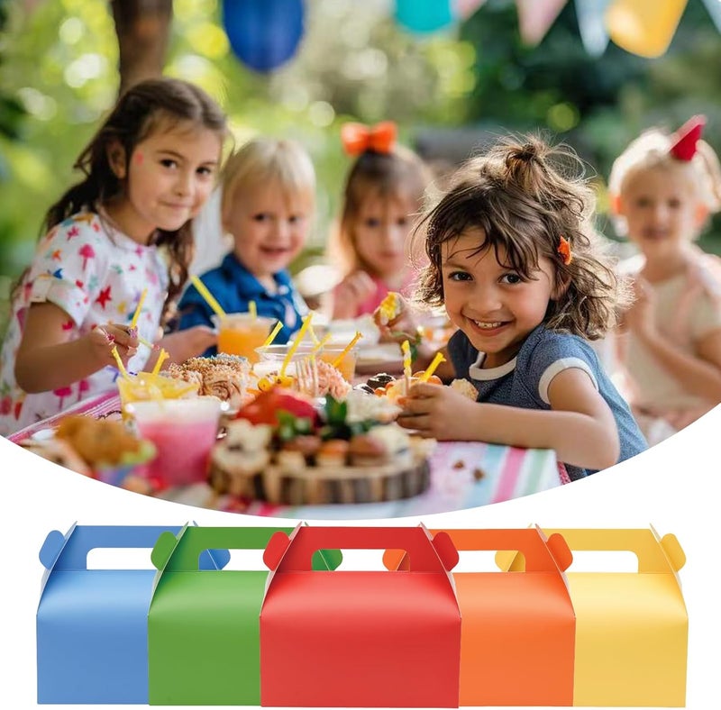 UnicoPak 30 Pack Blue Gable Treat Boxes Party Favor Goodie Bag Boxes for Candy Treats Snacks Cookie Toys for Birthday Party Special Events, 6.5x3.5x3.5 Inches - Image 4