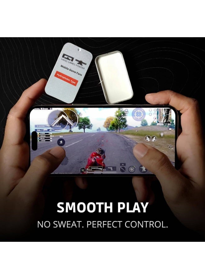 1 Pcs Gaming Powder, Solid Mobile Gaming Finger Powder, Gaming Accessories Gaming Accessory Kit Silver, For Android, iOS - Image 5