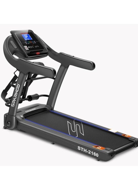 STH-2160 4-HP Peak Treadmill with Massager for Home Use, Space Saving 90° Foldable | 4-HP Peak, 100-kg Max User Weight, 1-14 km/hr Speed