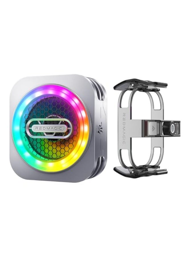 REDMAGIC Nubia RedMagic 6 Pro Magnetic Cell Phone Cooler for Gaming, 30W Cellphone Radiator Fan with Clip for Live Streaming Bracket, Graphene Heatsink Mobile Phone Cooling Fan for Tablet, iPad, Steam Deck - Image 1