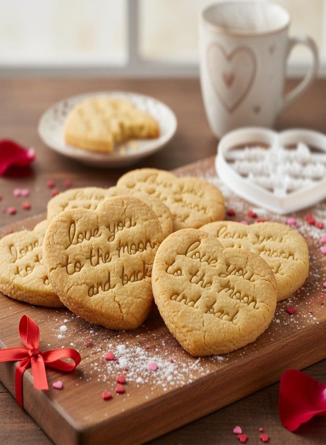 Bakerlogy Love You to the Moon and Back in Cursive cookie cutter, 1 piece - Bakerlogy - Image 3