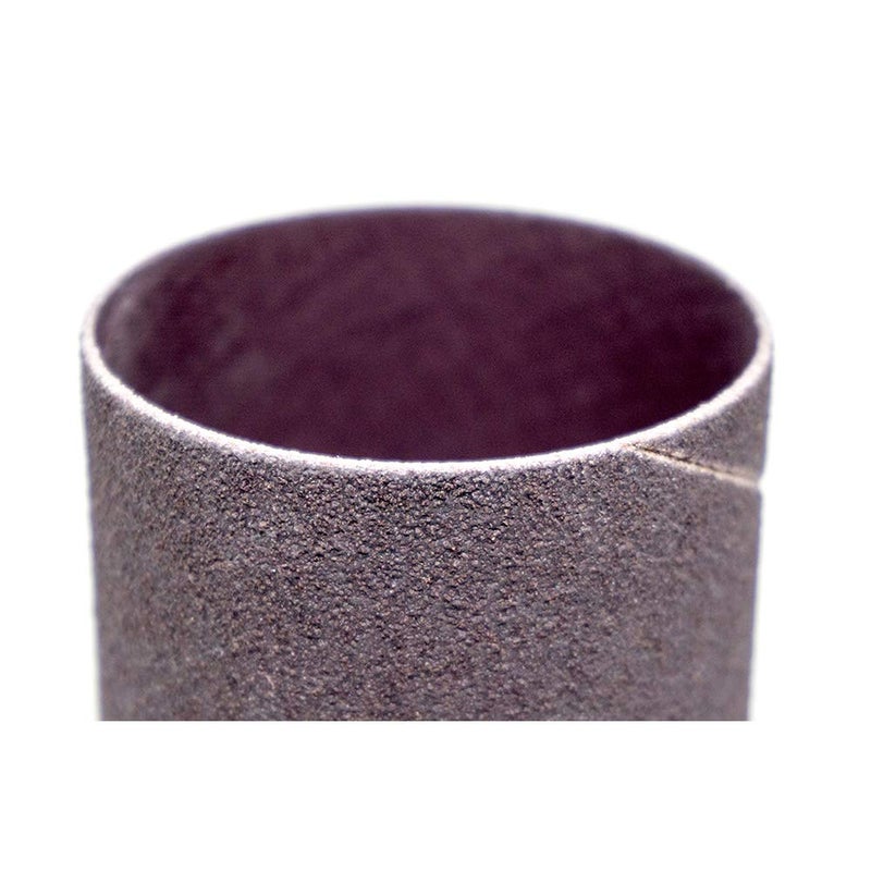 Benchmark Abrasives 3/4” x 1” Aluminum Oxide Abrasive Spiral Bands for Rotary Tools, Drum Sleeves for Sanding Deburring Blending Polishing on Metals Plastic Wood Rubber (10 Pack) - 120 Grit - Image 3