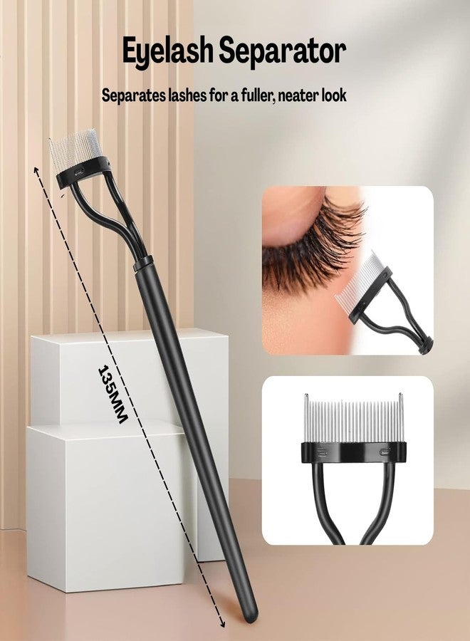 Flavizo Eyelash & Eyebrow Brush Set | 3-in-1 Dual-Head Lash Comb, Brow Brush & Spoolie | Professional Eyelash Separator & Mascara Applicator Tool for Lash Lift, Brow Grooming & Makeup - Image 2