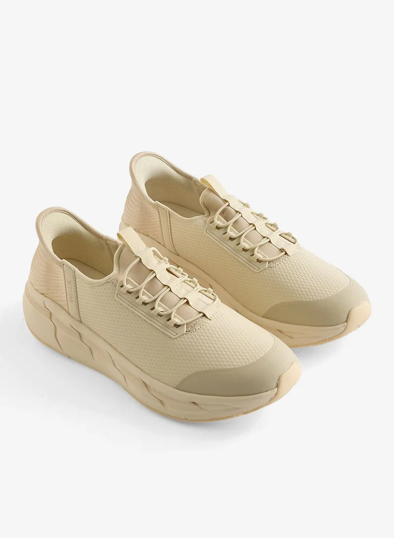 Redtag Men Beige Slip On Trainers