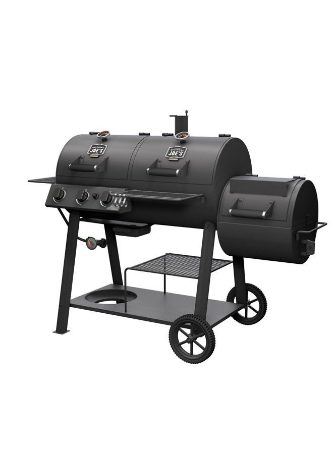 OKLAHOMA JOE'S® Canyon™ Deluxe Charcoal and Propane Gas Combination Smoker and Grill, Black Steel, 24203005 - Image 5