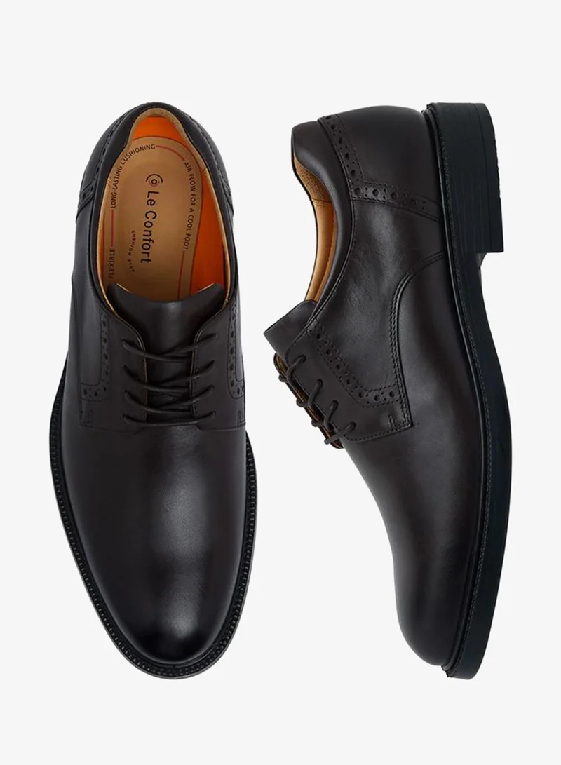 Le Confort Men Leather Lace-Up Derby Shoes