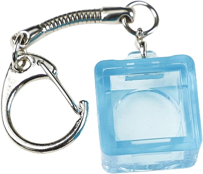 Blue Through Translucent Mechanical Keyboard Switch Tester Keychain Tool - Image 1