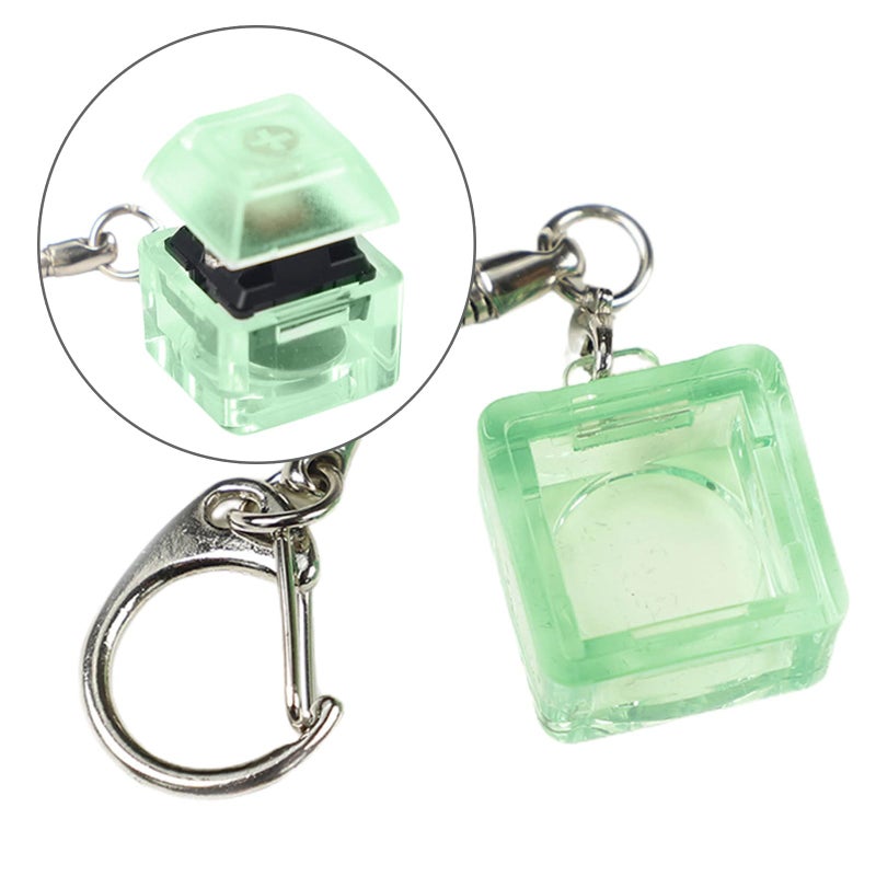 Blue Through Translucent Mechanical Keyboard Switch Tester Keychain Tool - Image 3