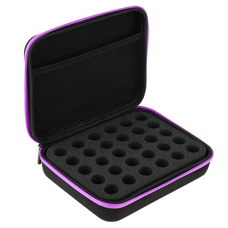 Essential Oil Carrying Case, Hard Shell Essential oil Case,Suitable for Bottles 5ml(Blue） - Image 1