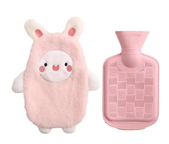 Onprix 500ml Hand Warmer Bag with Cartoon Plush Cover and Hands in Bag for Neck, Shoulder Pain and Hand Feet Warmer Hot Water Bottle for Women Kids - Image 5