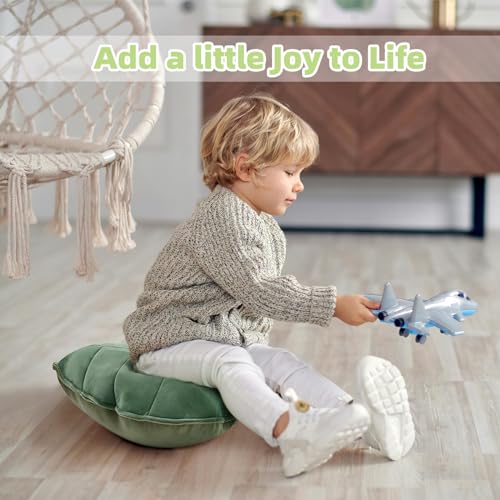 Teieas Leaf Throw Pillows Cute Novelty Plant Plush Cushion Backrest Pillow Home Decoration for Car, Bedroom, Sofa, Couch, Living Room, 19.7in/50CM - Image 2