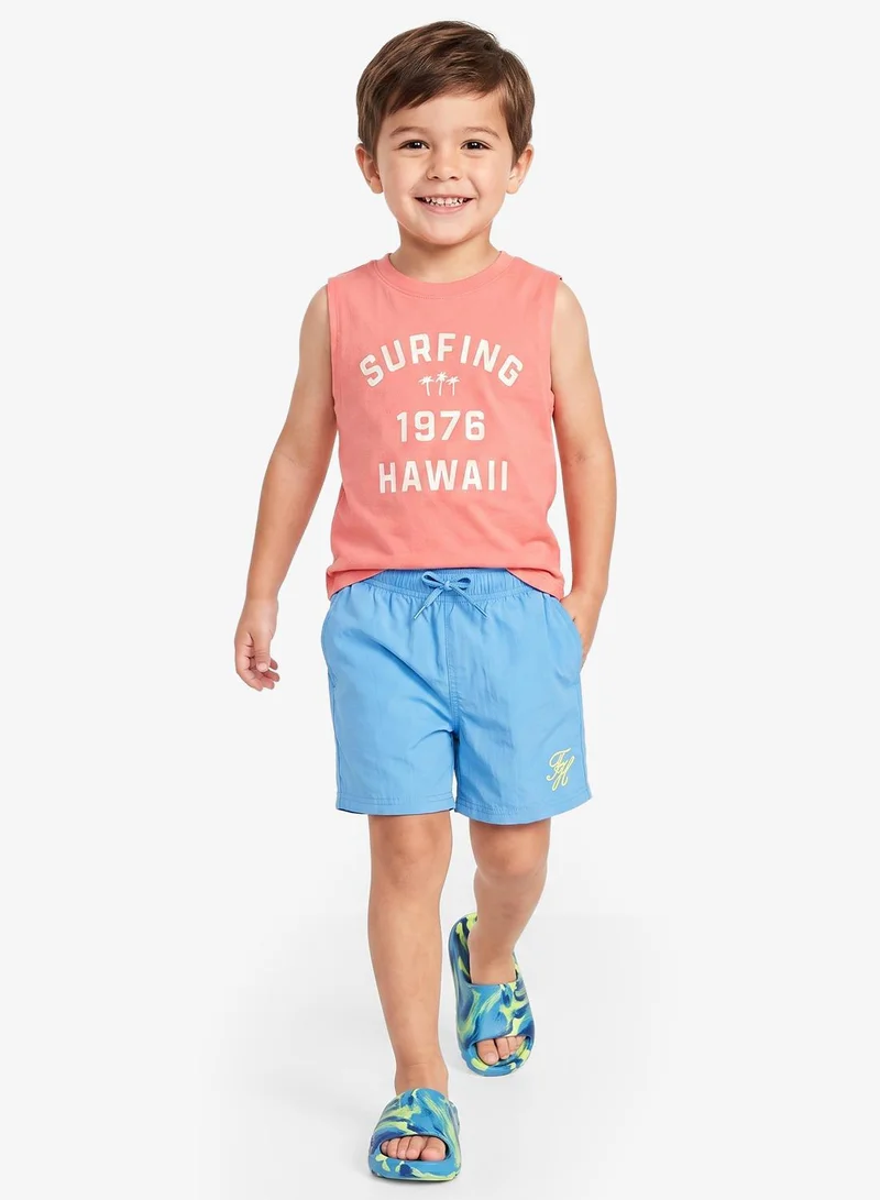 Tommy Hilfiger Logo Embroidery Swim Shorts
