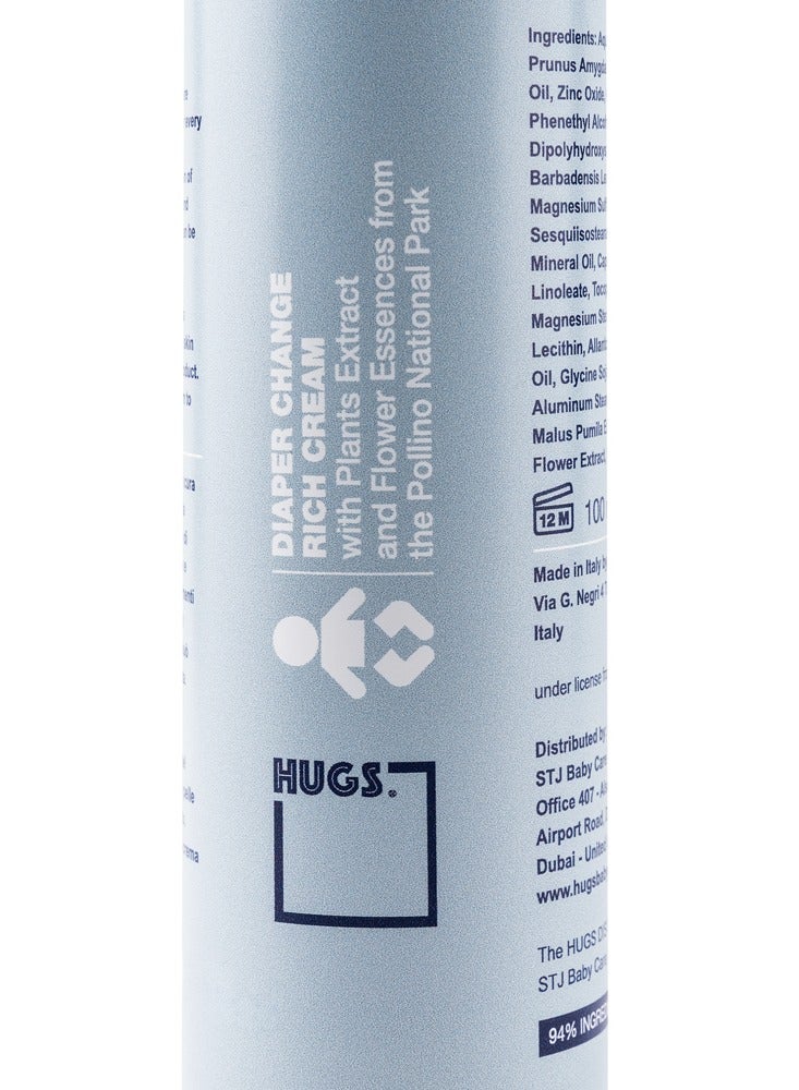 HUGS DISTRICT Hugs District Diaper Change Rich Cream reducing diaper redness and rash. With Plant Extract and Flower Essences For Baby Care 94% Natural Ingredients - 100 Ml-3.36 Fl Oz.  - Image 4