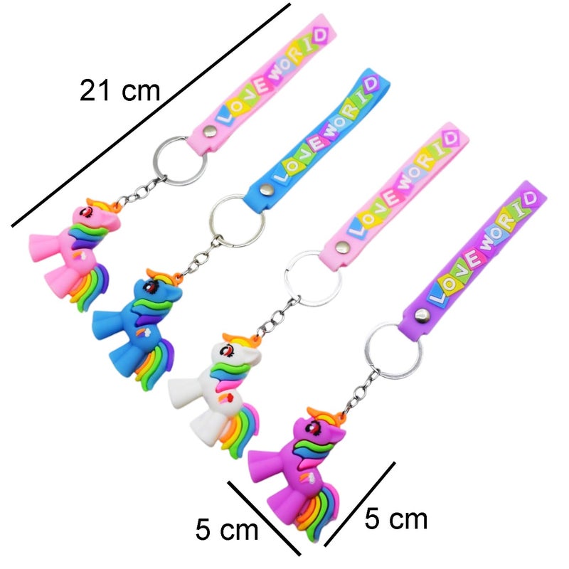 Asera Cartoon Keychains Keyrings for Kids Birthday Return Gifts Party Favors Take Away Gift (12 Pcs) - Image 2