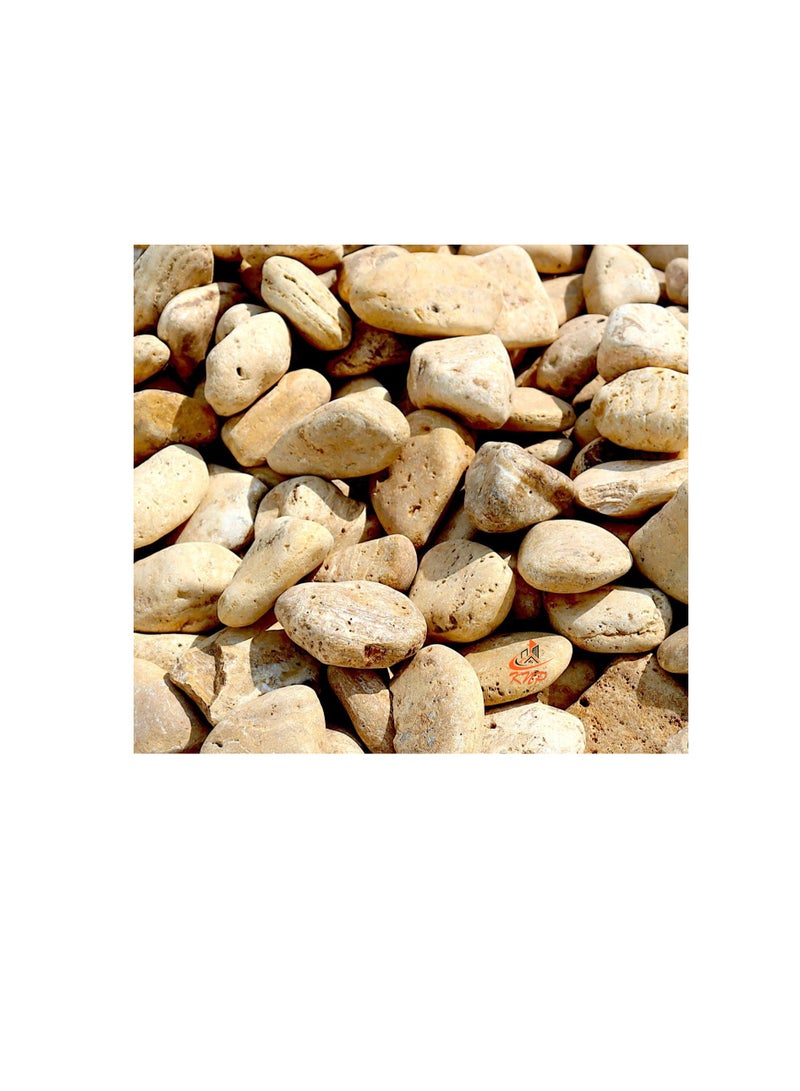 KNP Yellow Forest River Stone Natural Garden Material 1-2 cm 20 kg - Image 2
