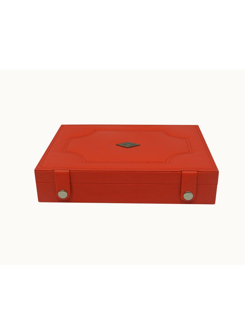 LAVERI LEATHER Laveri Faux Leather Designer New Collection Ring And Cufflink Box  - Image 5