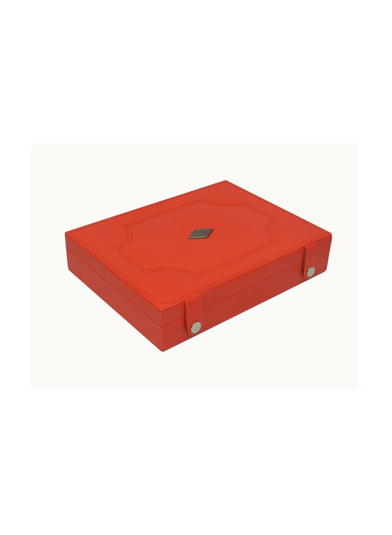 LAVERI LEATHER Laveri Faux Leather Designer New Collection Ring And Cufflink Box  - Image 2