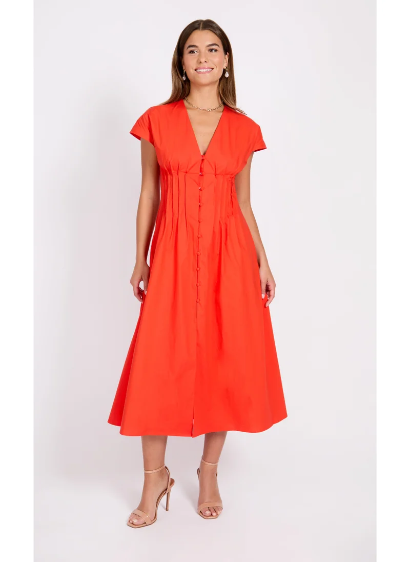 Little Mistress V-Neck Maxi Dress