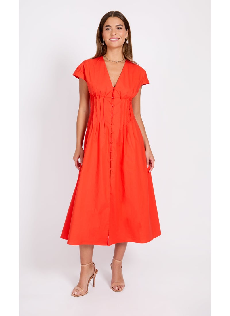 Little Mistress V-Neck Maxi Dress  - Image 1