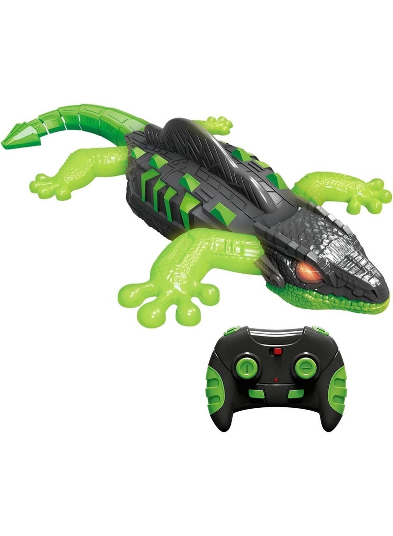 Remote Control Wall Climbing Gecko Toy with Glow-in-the-Dark Feet, RC Wall Crawler Robot - Image 1
