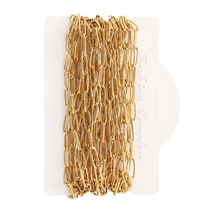 Andblue 164 Feet Necklace Chains for Jewelry Making Gold Plated Stainless Steel Chains Bulk for DIY Necklace Bracelet Pendant Supplies - Image 2