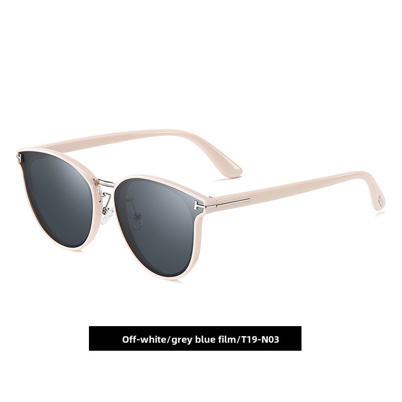 Generic 2023 Fashion Polarized Sunglasses Unisex Rice white/gray blue T19 