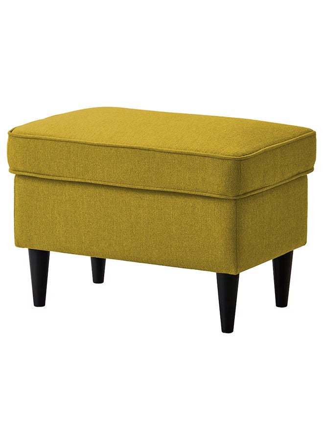 In-House Chair Footstool Linen From In House with Elegant Design 44x40x60 cm- Yellow - Image 1