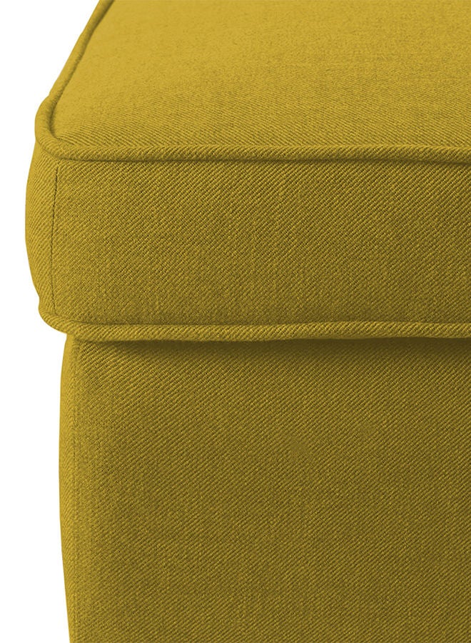 In-House Chair Footstool Linen From In House with Elegant Design 44x40x60 cm- Yellow - Image 2