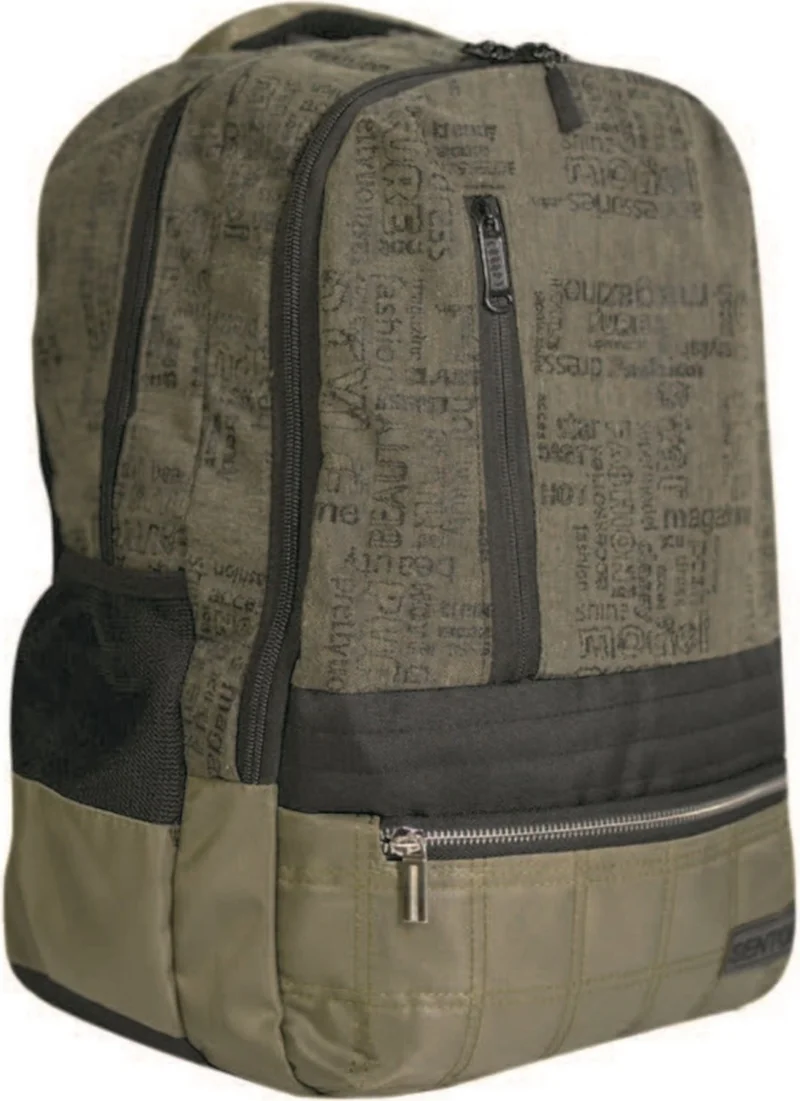 Sentor Khaki Lux Bag with Shoulder Strap 4 Compartments + Inner Compartment