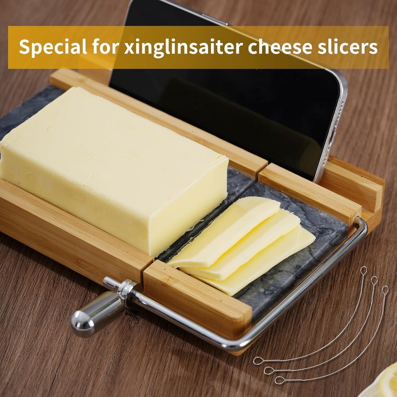xinglinsaiter 4 Pcs Cheese Slicer Wire Replacement for Marble Board, Cutter for Block Cheeses and Butter Cutting - Special - Image 5
