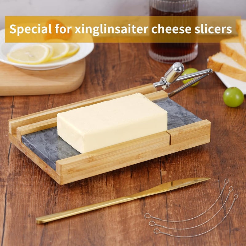 xinglinsaiter 4 Pcs Cheese Slicer Wire Replacement for Marble Board, Cutter for Block Cheeses and Butter Cutting - Special - Image 4